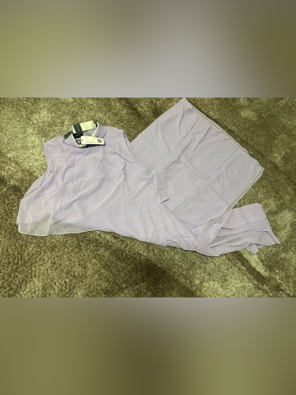 AKRIS Sleeveless Silk Georgette Dress - Picture 2 of 5